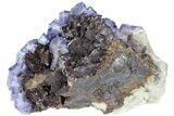 Cubic Fluorite Crystals on Sphalerite - Elmwood Mine #71944-2